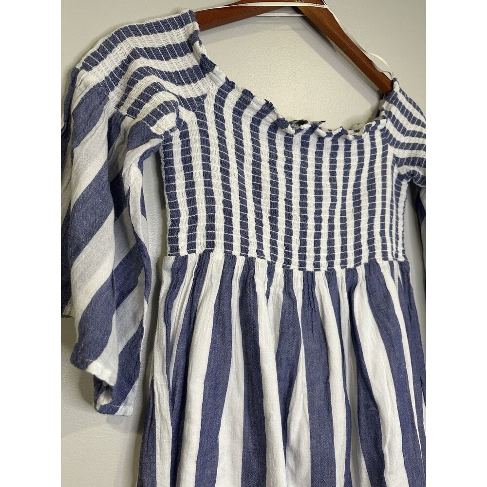 Lucky Brand Womens Top Medium Peasant Cottagecore Smocking‎ Tunic Bell Sleeves - Picture 4 of 7